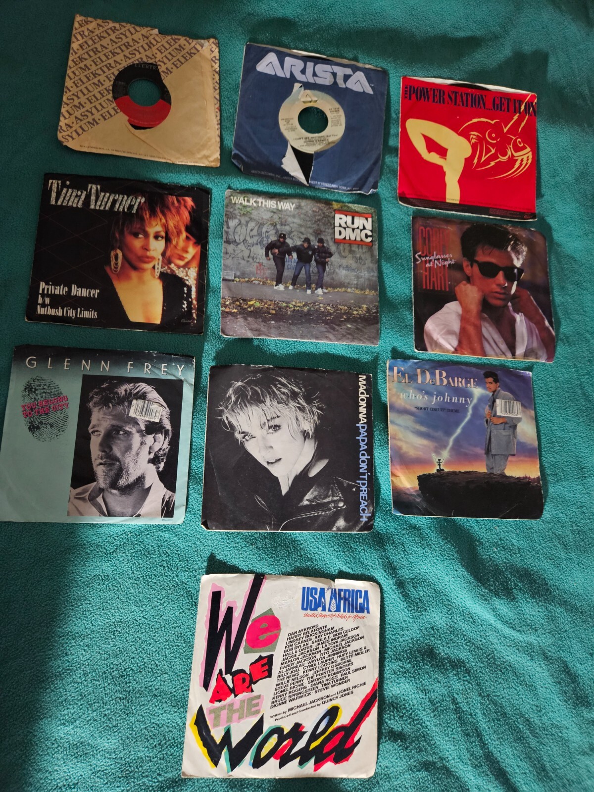 45s vinyl records lot Of 10-image