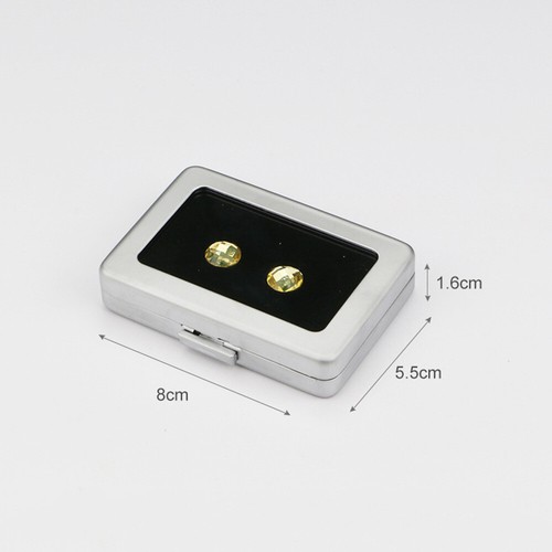 Edelstahl Diamant Edelsteine Aufbewahrungsbox Vitrine Schmuck Edelstein Schutz - Bild 6 von 14
