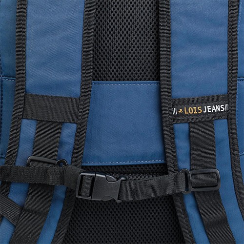 Mochila de viaje cierre con cremallera de marca LOIS con asa conector USB - Imagen 3 de 7