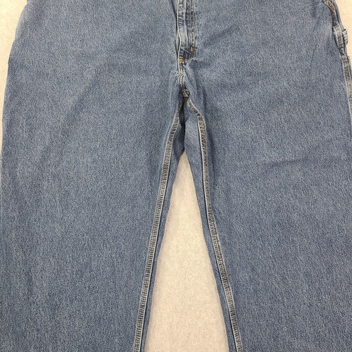 Carhartt Dungaree Carpenter Jeans Mens Tag 50x30 Actual 48x26 Denim Blue B13DPS - Picture 5 of 24