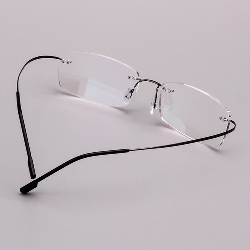 Memory Titanium Rimless Retro Flexible Eyeglass Eyewear Reading Glasses Readers - Picture 28 of 74