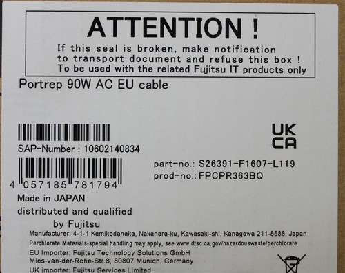 Fujitsu Docking Station FPCPR364 inkl. 90W Netzteil - Bild 3 von 3