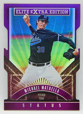 2015 Elite Extra Edition Baseball Purple Die Cut /150 Status - MICHAEL MATUELLA