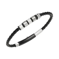 Pulsera de Hombre BREIL BRIDGE TJ3374 Cuero Negro