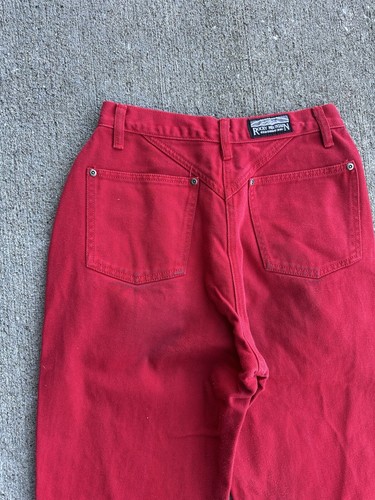 Vintage Rockies Western Denim Rocky Mountain Jeans Gr. 29/9 Fit 26x35 rot - Bild 6 von 6