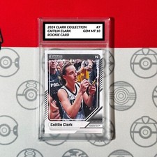 Graded 10 Caitlin Clark Rookie Card RC 2024 Panini Donruss Clark Collection #7