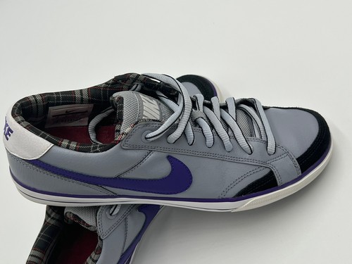Nike Court Low Mens 8 Light Gray Purple - Picture 7 of 11