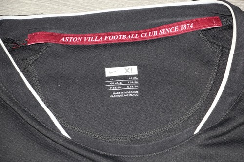 ASTON VILLA FC 2007-08 OSBOURNE 27# Nike Third Football Black Jersey Sz XL - Picture 5 of 12