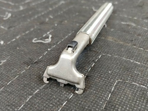 Vintage Gillette Razor Cartridge Handle Black & Silver All Metal - Picture 1 of 5