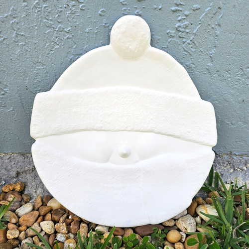 Large Christmas Snowman Dish 12" STOCK Ceramic Bisque Ready To Paint Pottery - Bild 1 von 3