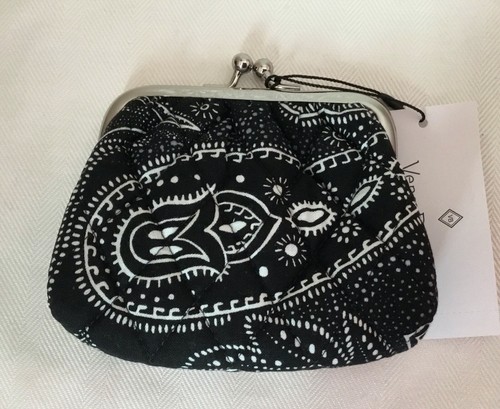 Vera Bradley ~ "Steller Paisley" ~ Kiss Coin Purse ~ NWT