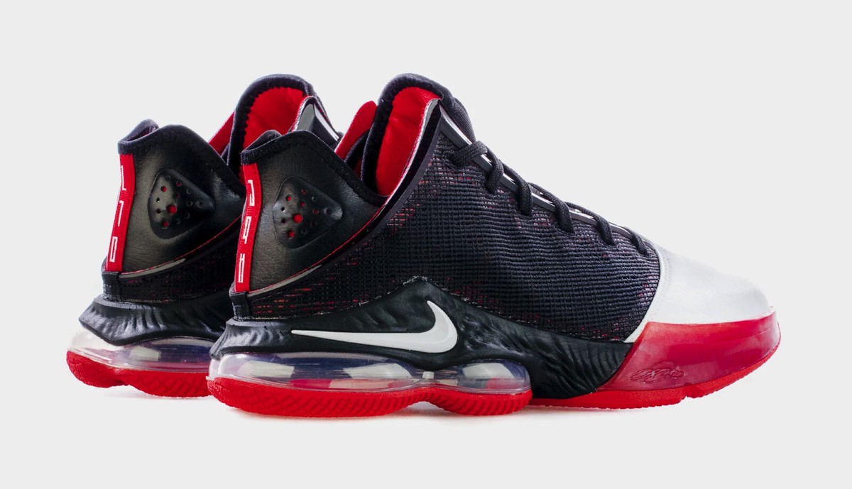 NIKE LEBRON 19 LOW *BRED* Sz 10 BLK WHT RED 3 6 8 v2 7 9 11