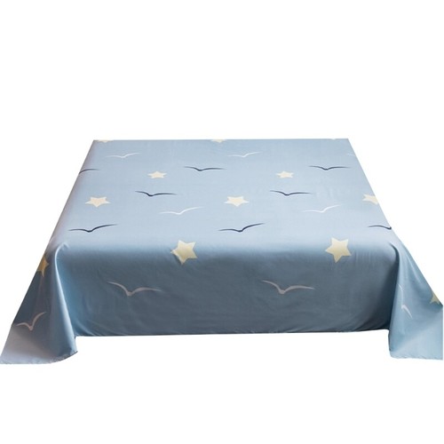 Single Bed Sheet Colorful Washed Cotton Bedding Sheet Comfortable Wrinkles Proof - Picture 32 of 68