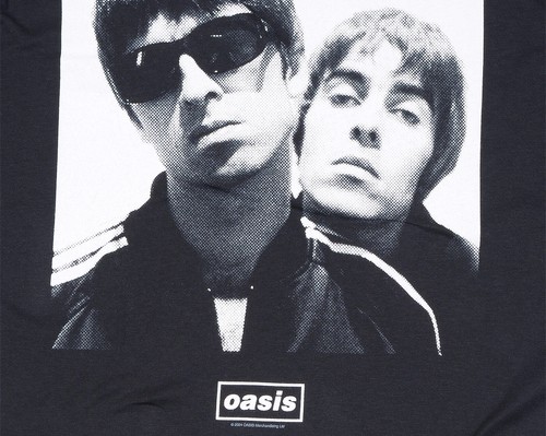 Oasis T Shirt Noel And Liam Square Photo Official Reunion Tour 2025 New Black - Picture 8 of 26