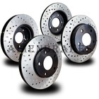 <!--F#f_0-->HON004S Accord V6 Manual TSX 03-08 Brake Front + Rear Cross Drill & Dimple Slots<!--F/-->