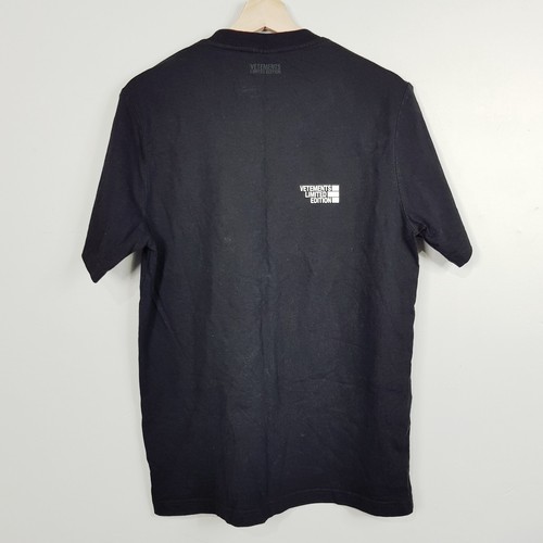 VETEMENTS Unisex Size S Black Limited Edition T-shirt Tee 100% Authentic - Picture 5 of 10