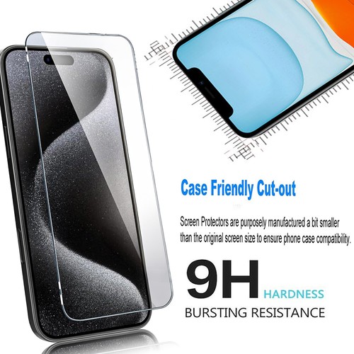 Pour iPhone 16 Pro Max/Pro/16 Coque Téléphone Antichoc + Verre Protecteur d'écran - Photo 2 sur 42