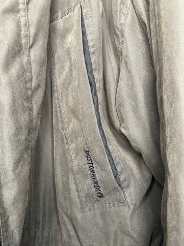 Boston Harbour Size Large Brown Suede Jacket Adjustable Waist - Picture 4 of 12