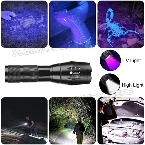 990000LM High Power Torch ULTRA VIOLET LED FLASHLIGHT UV Light Inspection Lamp - Picture 4 of 9