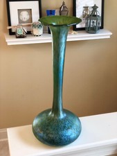 Candia Papillon Loetz Austria Art Nouveau Phanomen Iridescent Art Glass Vase