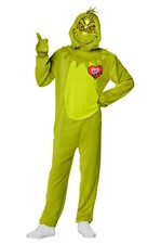 Brand New The Grinch Deluxe Jumpsuit Adult Costume