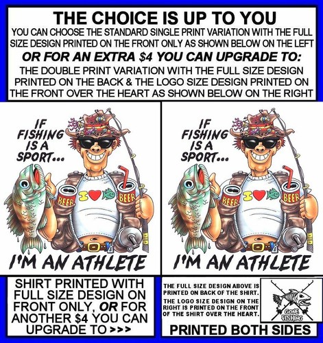 IF FISHING IS A SPORT I'M AN ATHLETE FISH ROD REEL HOOK FUNNY T-SHIRT WS16 - Picture 2 of 12