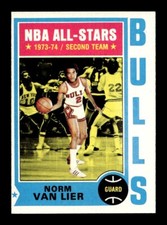 1974 75 Topps #140 Norm Van Lier AS Bulls NEAR MINT *w8