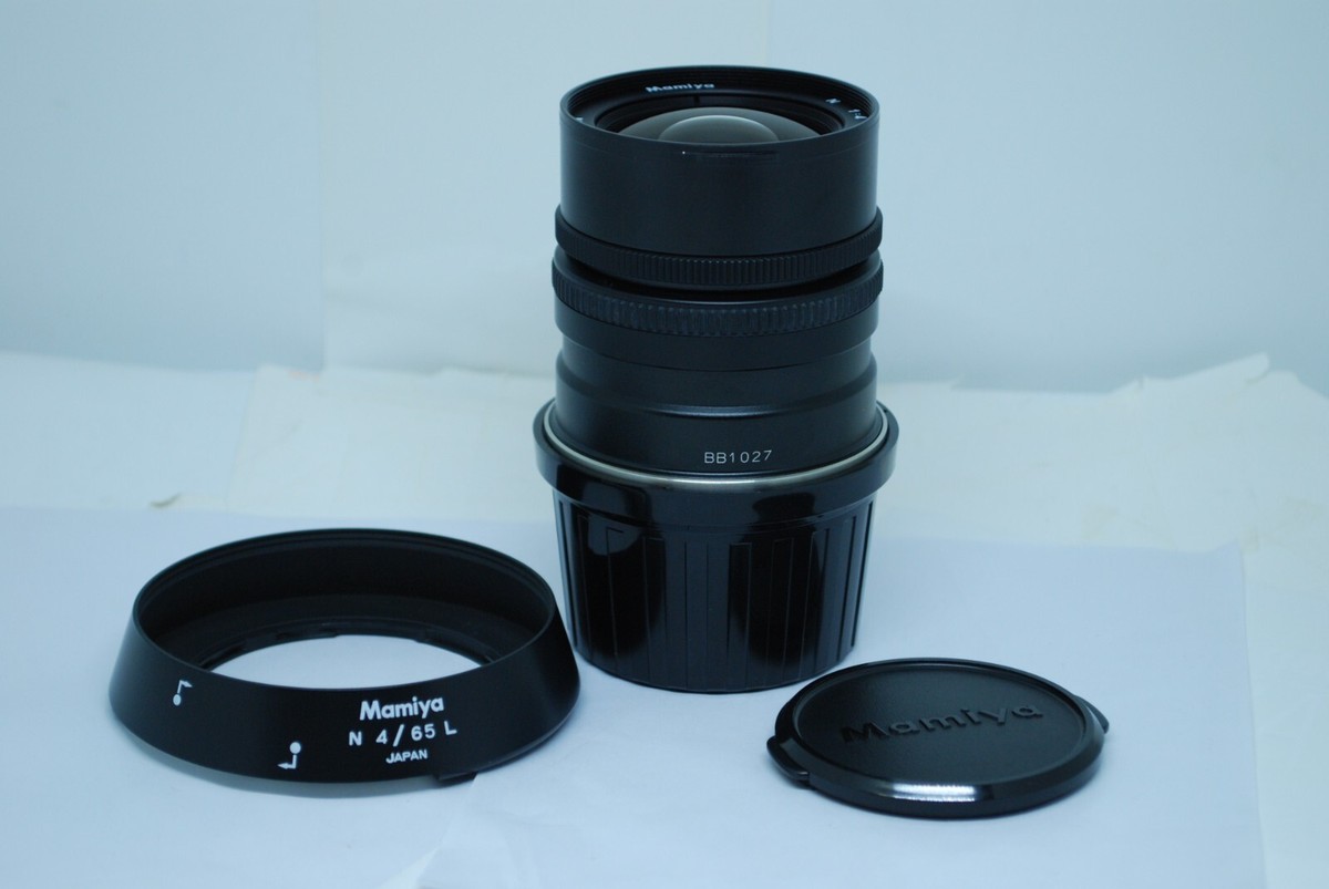 MINT w/ Hood】 Mamiya N 65mm f4 L Medium Format Lens For