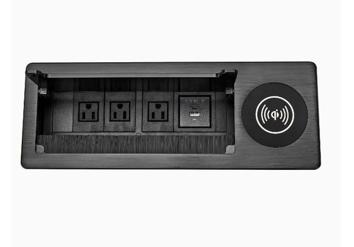 Embedded Desktop Outlet Multi Functional Desktop Socket Power Strip Box - Picture 3 of 6