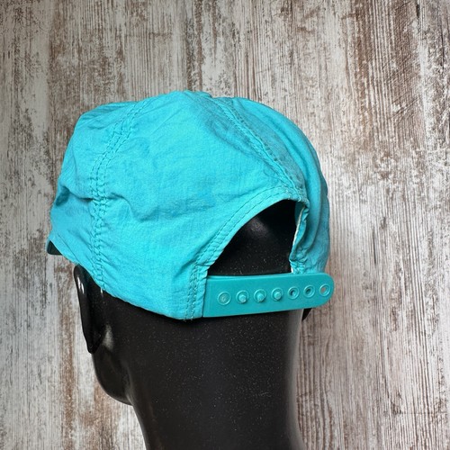 Vintage Kansas SnapBack Hat Big Logo Retro Teal/Sea Green See Info - Picture 4 of 10