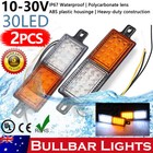 <!--F#f_0-->Pair LED Bullbar Indicator Lights Front Park DRL Amber For ARB TJM Marker Lamp<!--F/-->