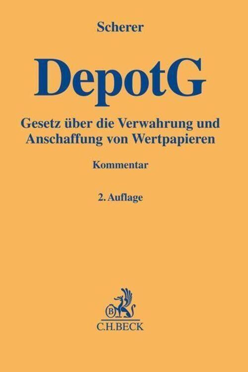 Thumbnail - Depotgesetz (depotg) | Peter Scherer (u. A.) | Buch | Gelbe