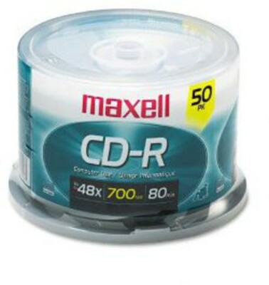 Maxell CD-R 700 MB Recordable Data Cd's-2 50pk (100 Total) Spindle by Maxell