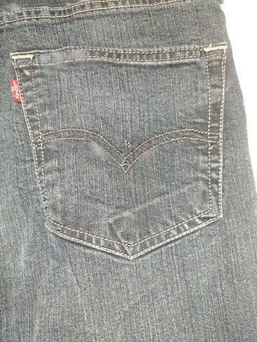 Levis 505 Jeans 34x29 Dark Wash Straight Leg Zip Fly Denim Jeans - Bild 4 von 10