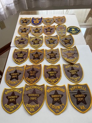 Sheriff Departments Virginia 25 Patches Suffolk, Norfolk, Portsmouth