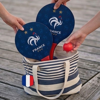 37 cm beach racket with red ball - official product French team FFF