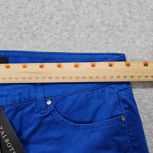 Talbots Signature gerade Hose abnehmen weiches Gefühl Spielzeug blau Größe Petite 12... - Bild 7 von 14