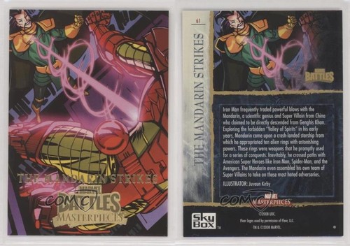 2008 Fleer Marvel Masterpieces série 3 The Mandarin Strikes #61 boutiques 0z17