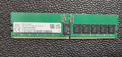 HMCG84AGBRA188N  - 32GB 1RX4 PC5-5600 RDIMM DDR5 ECC HYNIX - Picture 1 of 3