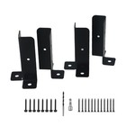 Strong and Dependable Iron Post Anchor Brackets for Wooden Posts (4pcs)