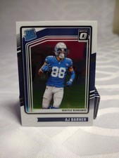 2024 Panini Optic AJ Barner RC #204 Rated Rookie Seattle Seahawks