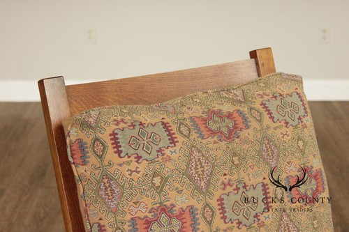 Stickley Mission Oak Collection Bow Arm Morris Chair and Ottoman - Picture 6 of 23