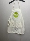 Food Network Logo Canvas Kitchen Apron White Green Adult One Size
