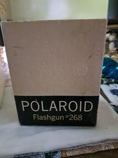 Vintage Polaroid 268 Flash Gun Black Corded Electric for Automatic Land Cameras