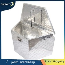 29 X 15 X 18 Aluminum Diamond Plate Tongue Tool Box For Pickup Rv Trailer Atv 29 X 15 X 18 Aluminum Diamond Plate Tongue Tool Box For Pickup Rv Trailer Atv