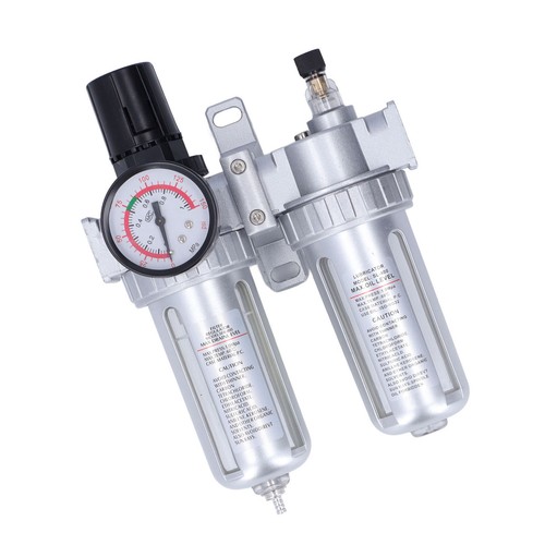 G1/2in 1Mpa Air Compressor Filter Water Oil Separator Regulator W/Pressure Gauge - Picture 16 of 22