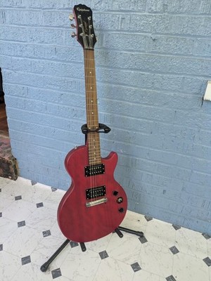 Epiphone Les Paul Special (Cherry Worn Finish), with bag & stand, good condition