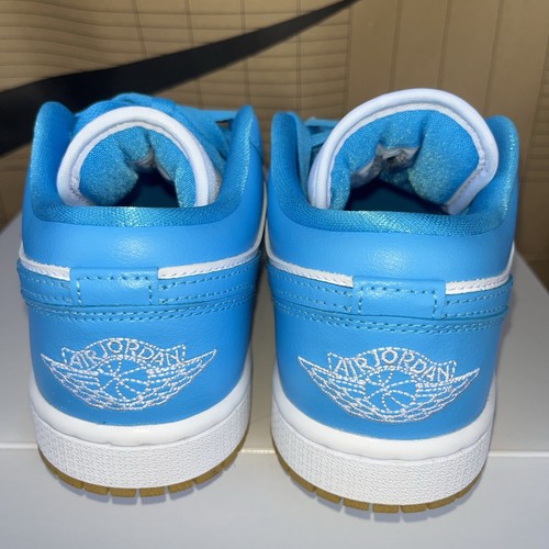 NEU Nike Air Jordan 1 Low NBY White Gum Dark Powder Blue DC0774-104 Damengröße 6,5 - Bild 4 von 6