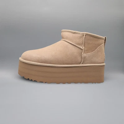 Original UGG Classic Ultra Mini Plattform Sand 1135092-SAN NEU