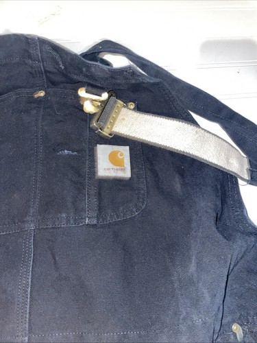 Vintage Carhartt schwarze isolierte Latzhose Herren Größe 4XL - Bild 10 von 20